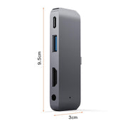 Compatible with Apple, Suitable For Ipad Pro Hub USBC To HDMI 3.5 Usb Pd Hub Typec Docking Station - Zambeel
