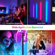 Remote Control LED Light Corner Lamp ABS 20 Watt Multicolour 132cm