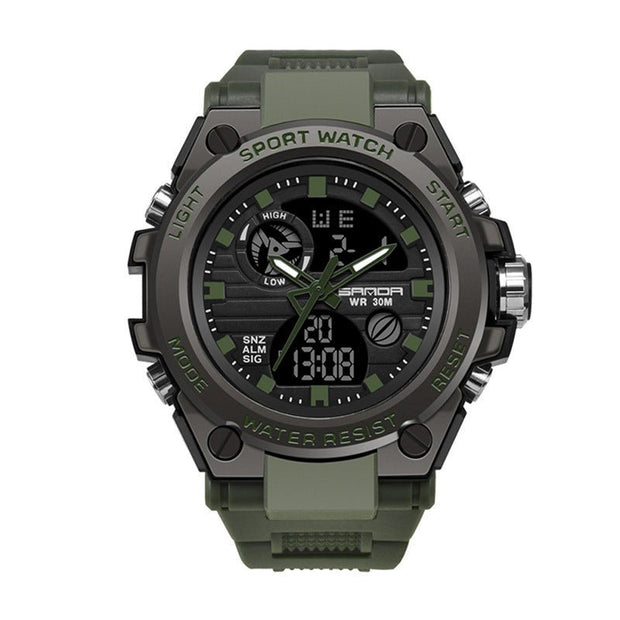 Outdoor Sports Dual Display Movement Multi - kinetic Energy Electronic Watch - Zambeel