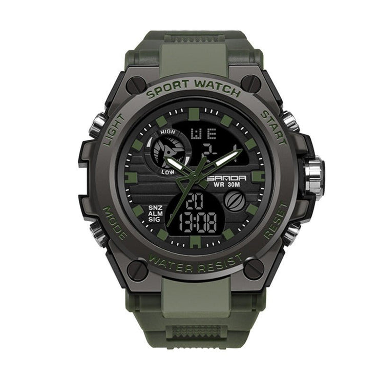 Outdoor Sports Dual Display Movement Multi - kinetic Energy Electronic Watch - Zambeel